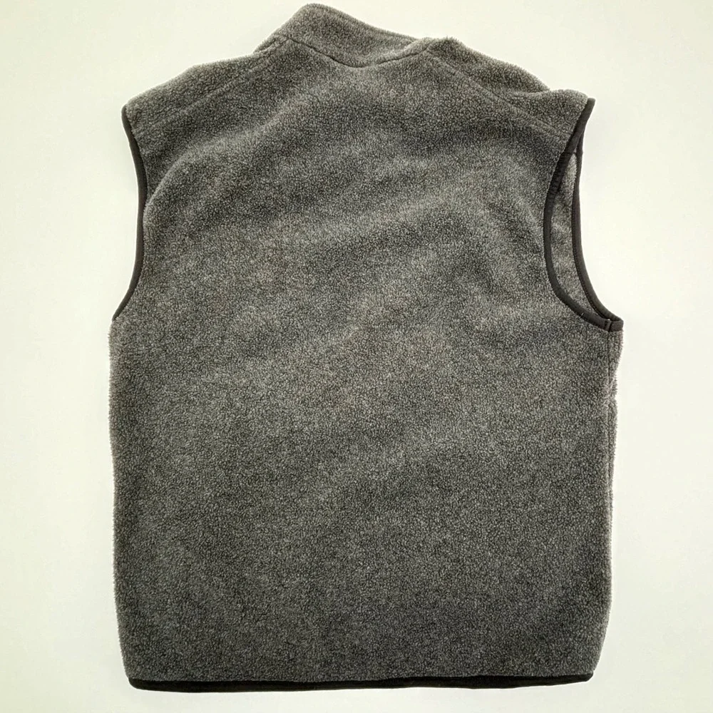 The North Face Fleece Vest Mens Medium Gray Full Zip‎ Sleeveless Jacket